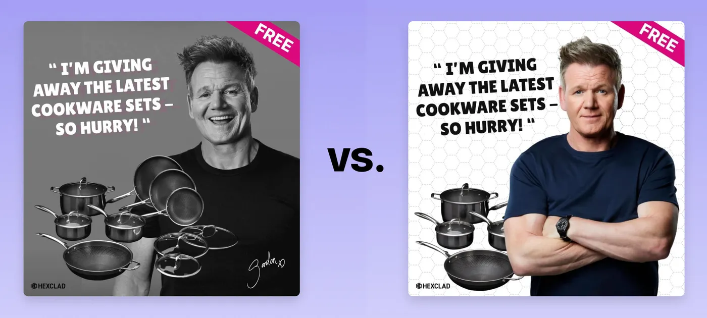 HexClad ads with gordon ramsay