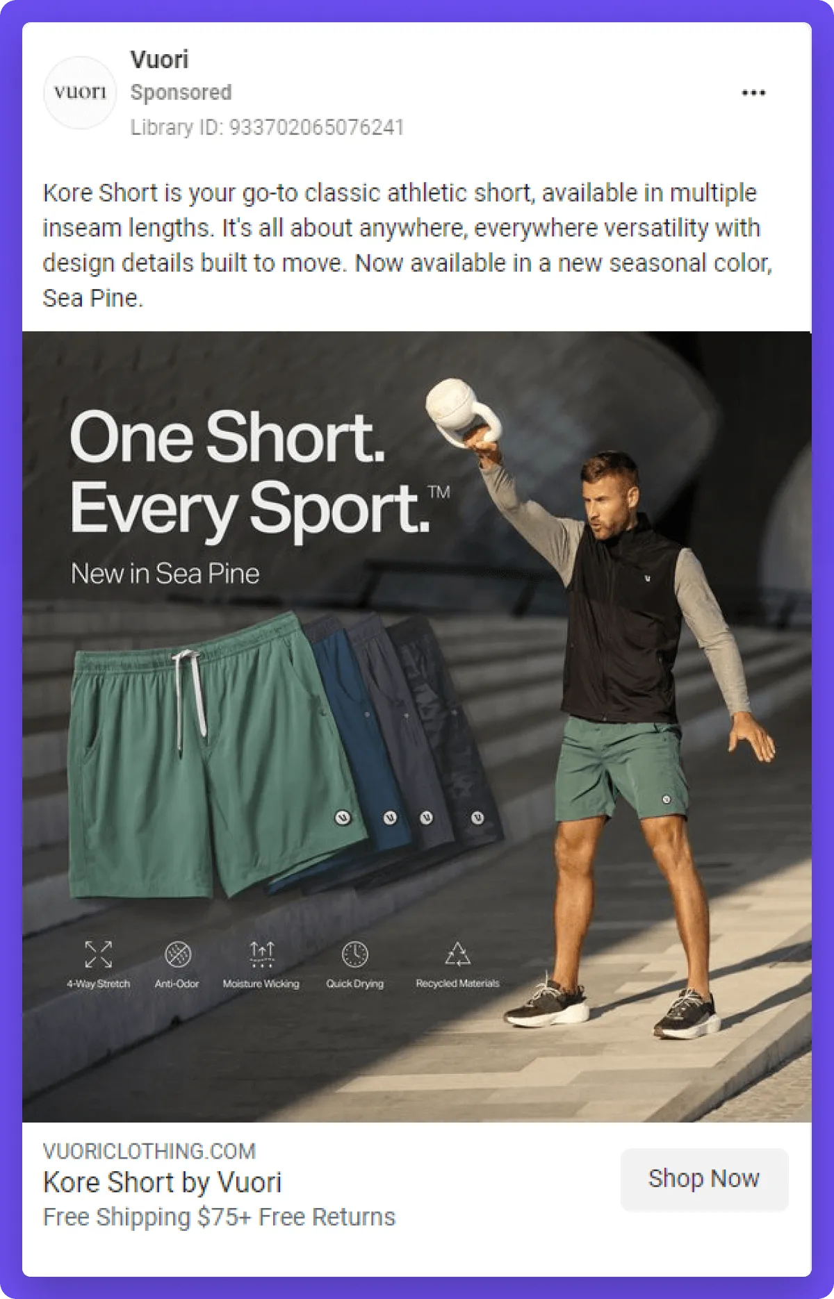 Instagram ad example